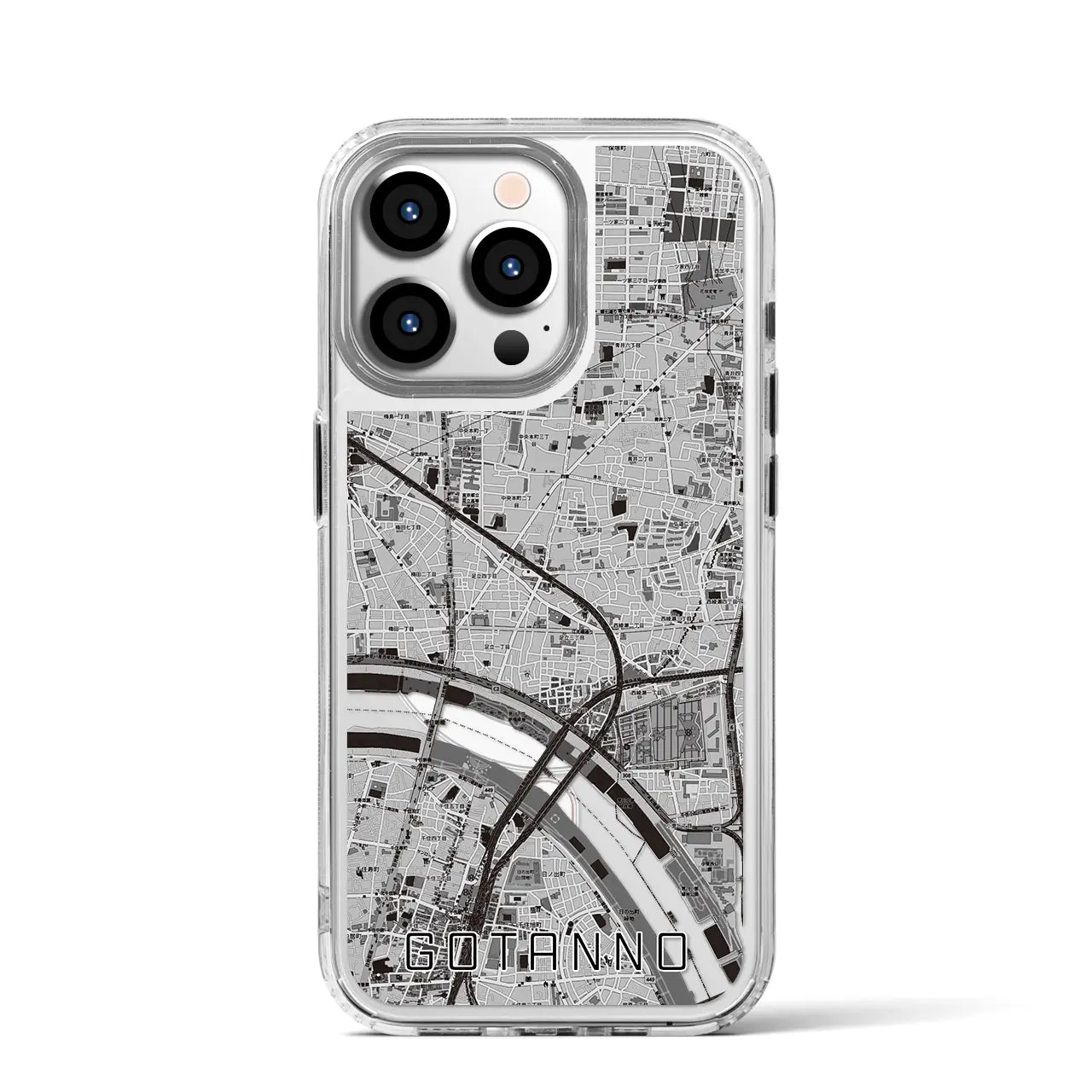 【五反野(東京都)】地図柄iPhoneケース(MagSafeタイプ)