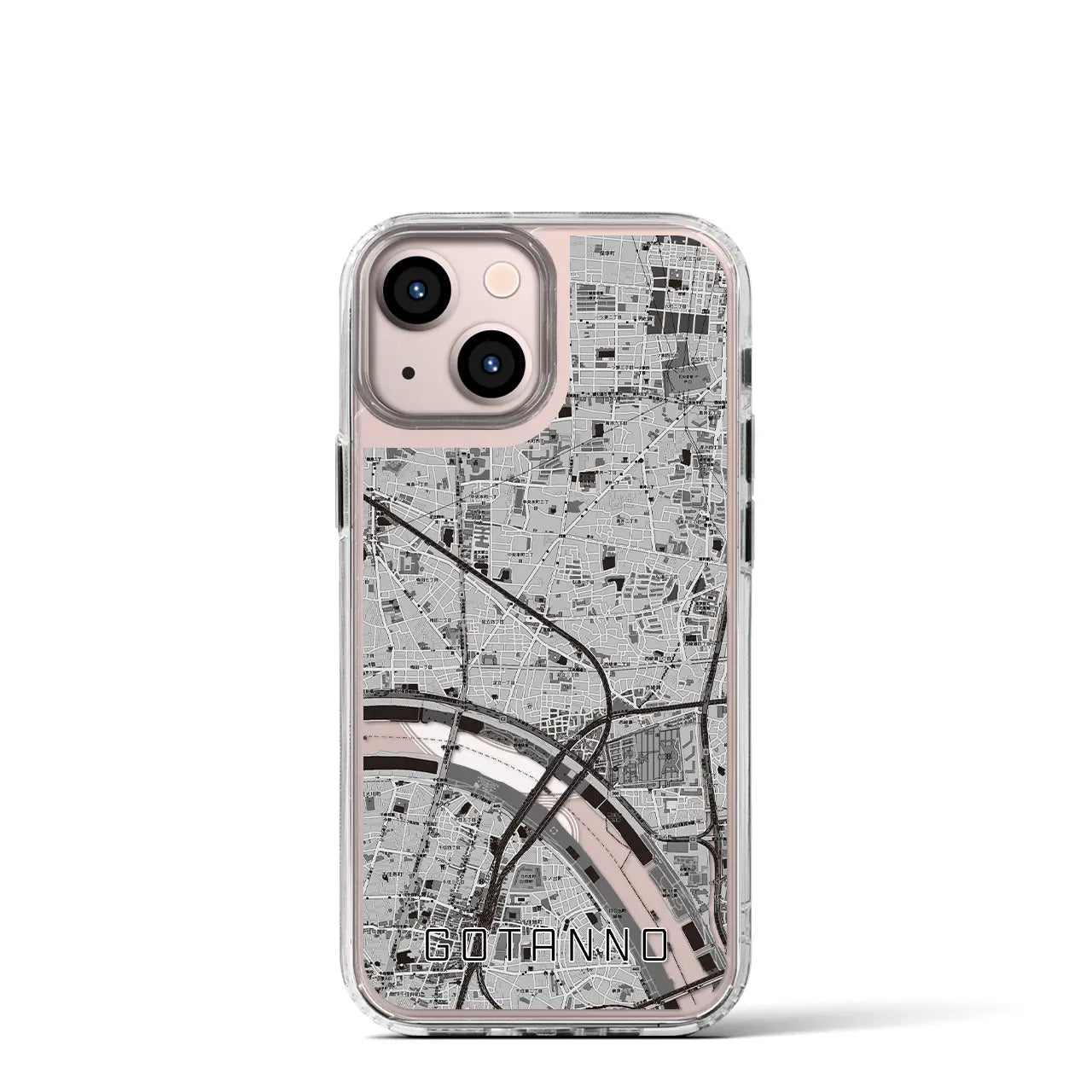 【五反野(東京都)】地図柄iPhoneケース(MagSafeタイプ)