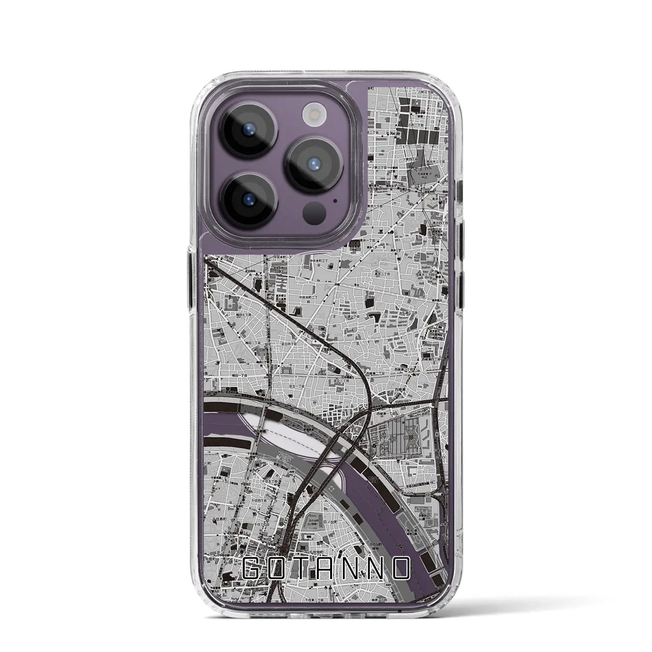 【五反野(東京都)】地図柄iPhoneケース(MagSafeタイプ)