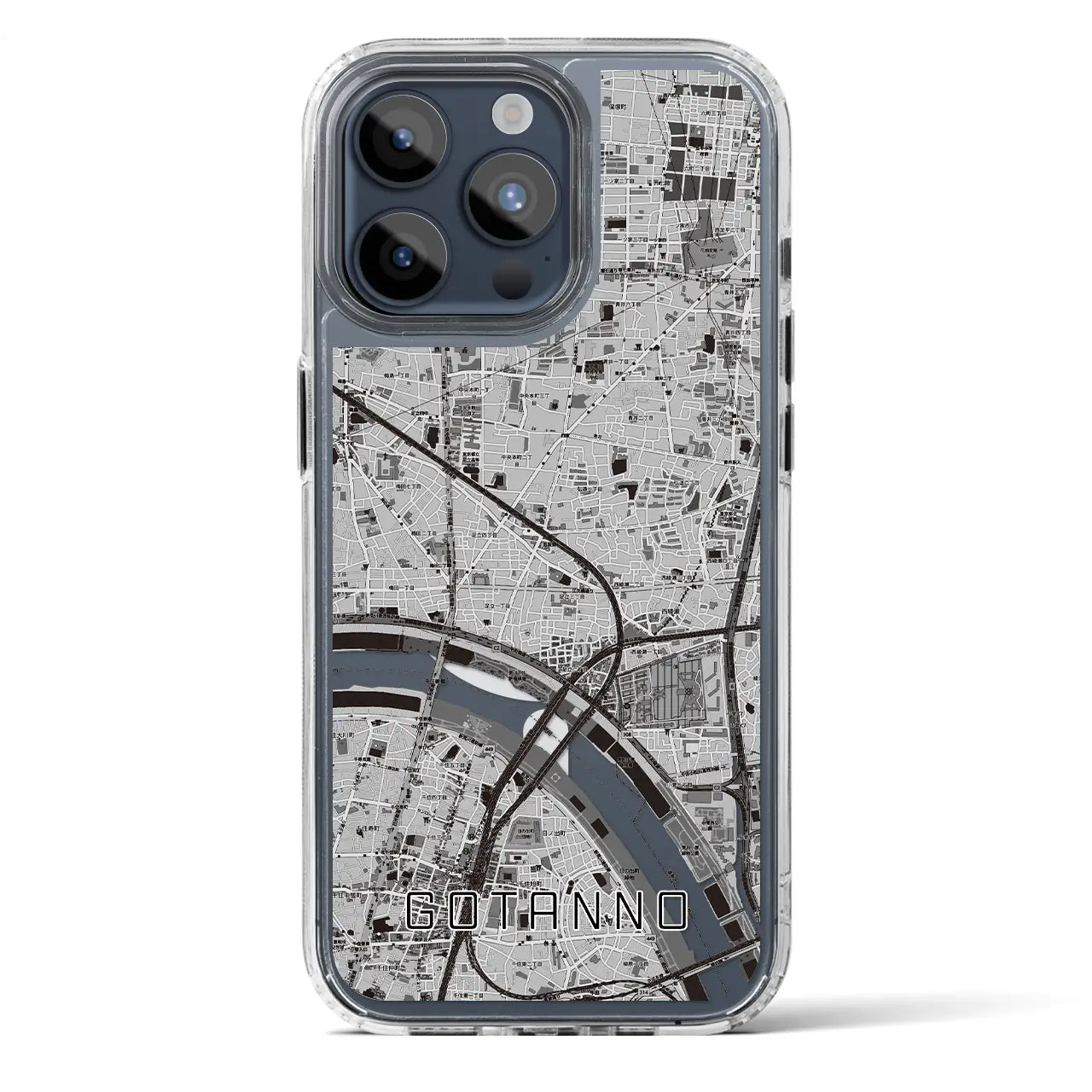 【五反野(東京都)】地図柄iPhoneケース(MagSafeタイプ)