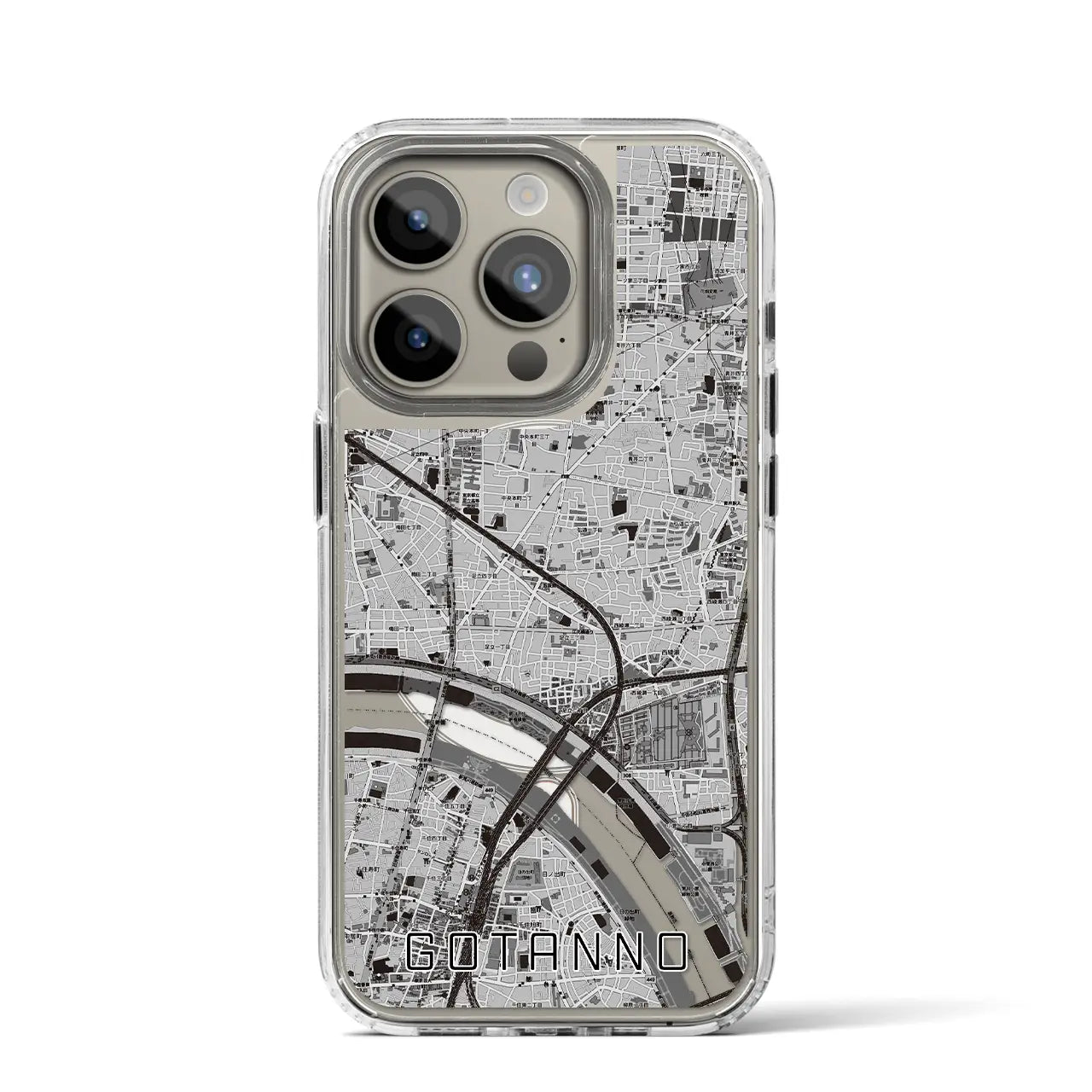 【五反野(東京都)】地図柄iPhoneケース(MagSafeタイプ)