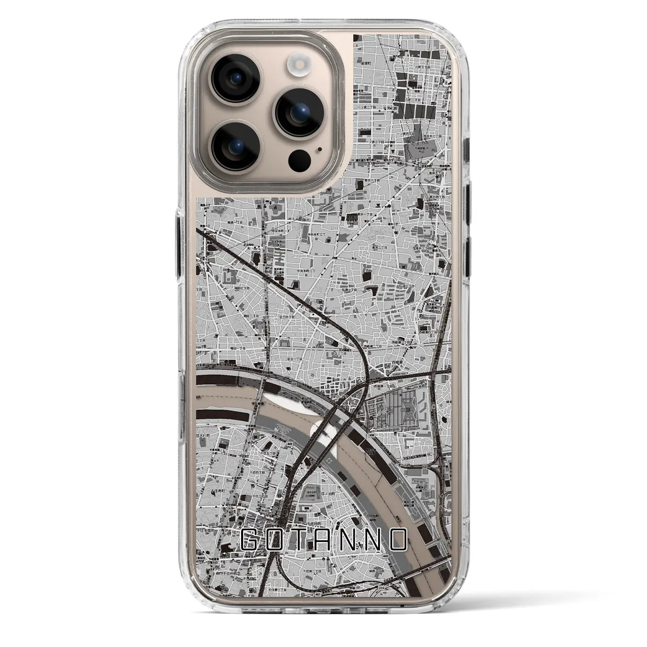 【五反野(東京都)】地図柄iPhoneケース(MagSafeタイプ)