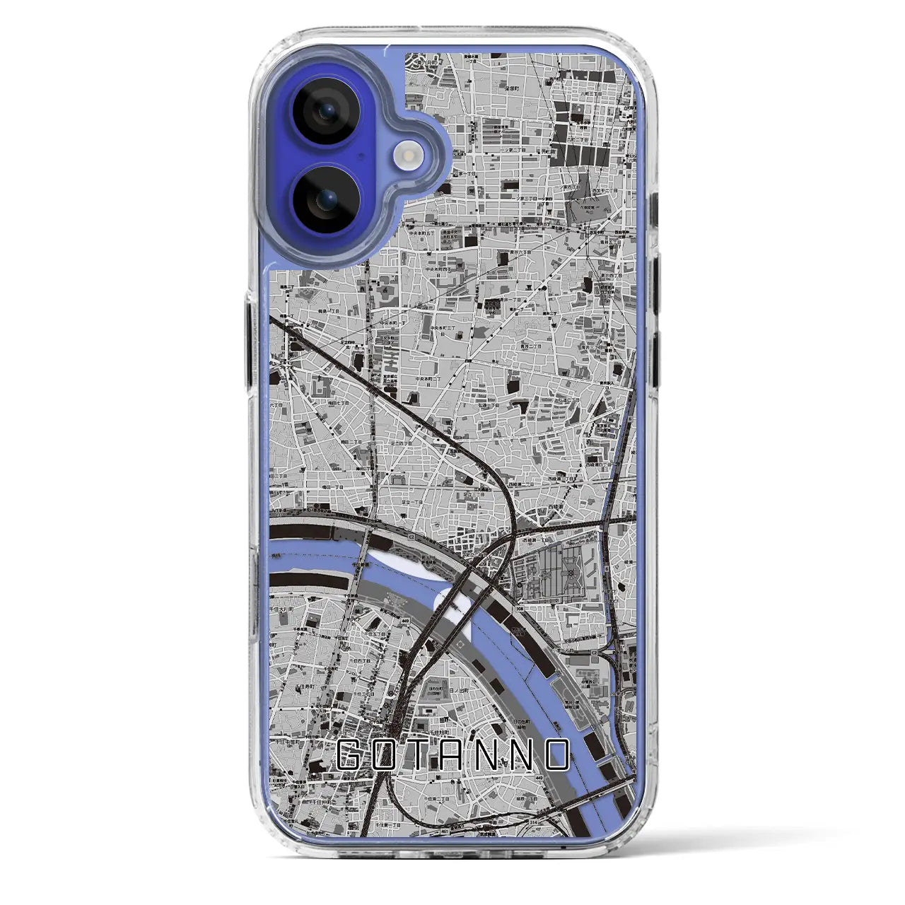 【五反野(東京都)】地図柄iPhoneケース(MagSafeタイプ)