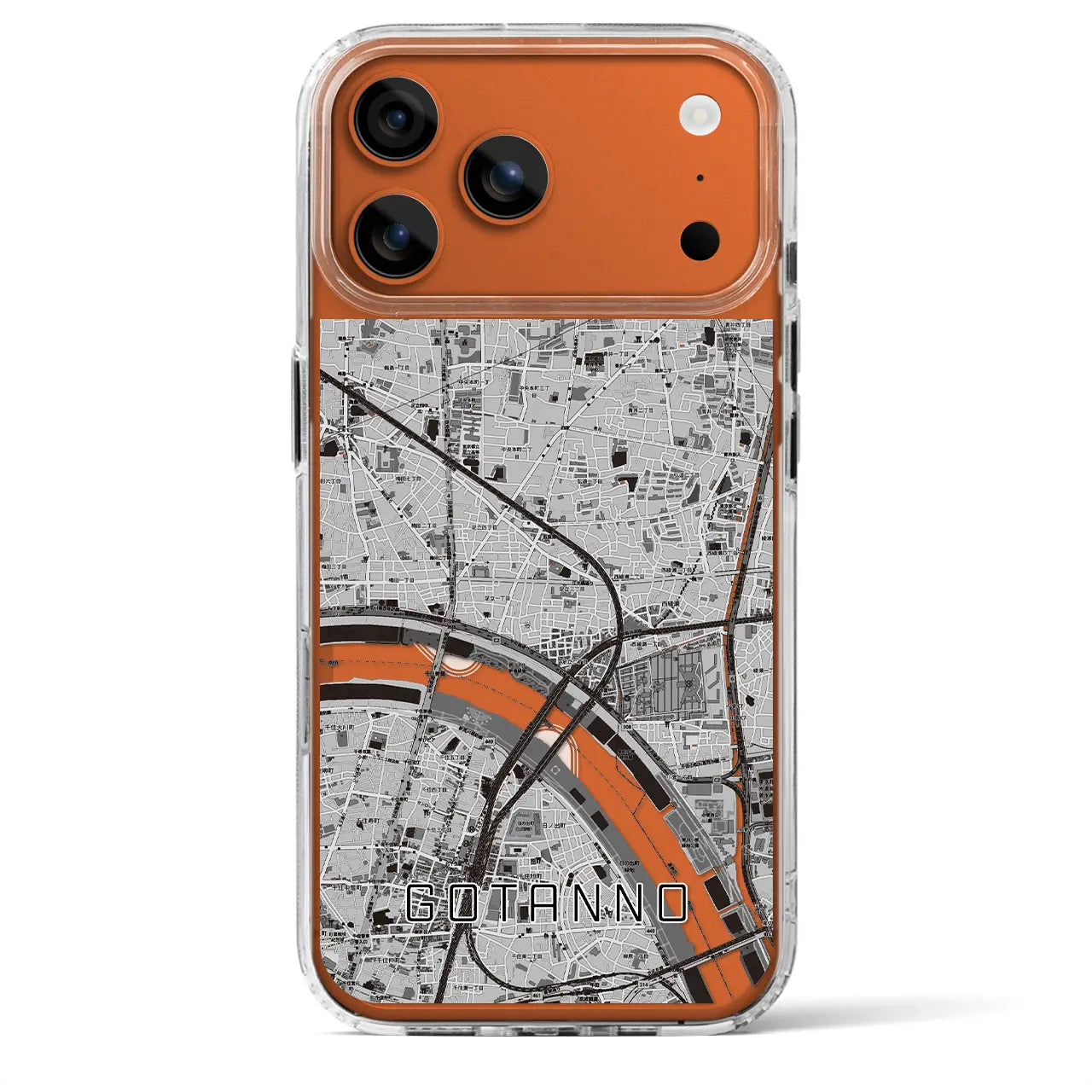 【五反野(東京都)】地図柄iPhoneケース(MagSafeタイプ)