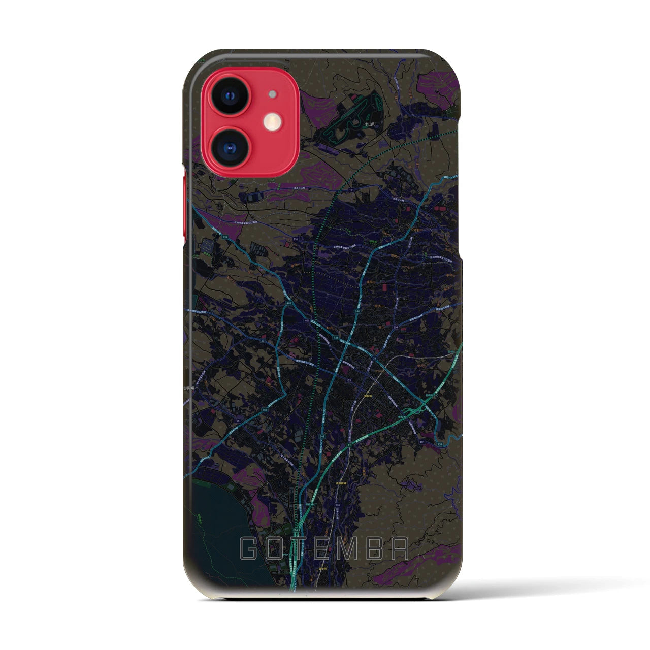 【御殿場(静岡県)】地図柄iPhoneケース(バックカバータイプ)