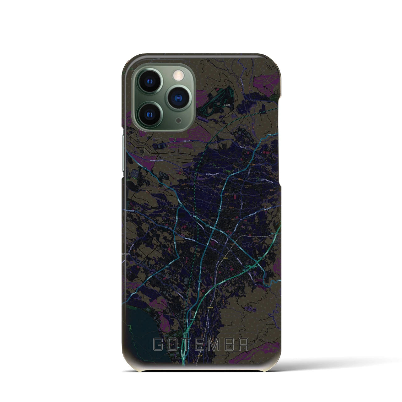 【御殿場(静岡県)】地図柄iPhoneケース(バックカバータイプ)