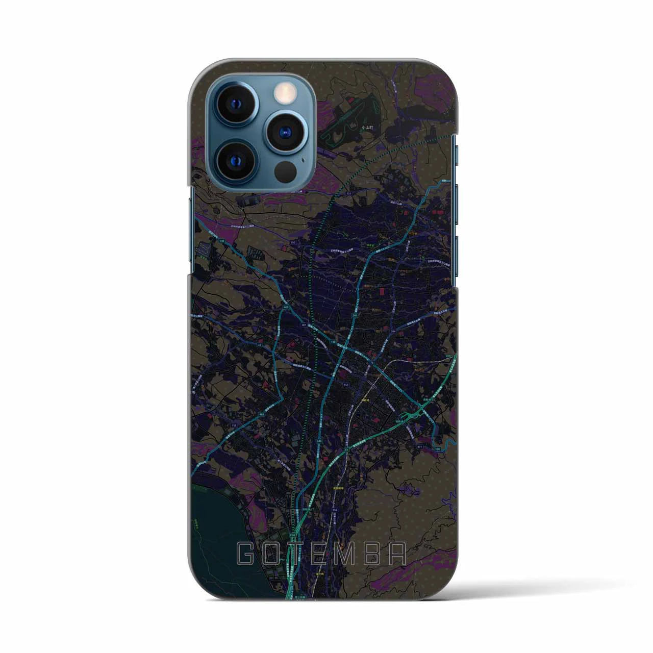 【御殿場(静岡県)】地図柄iPhoneケース(バックカバータイプ)