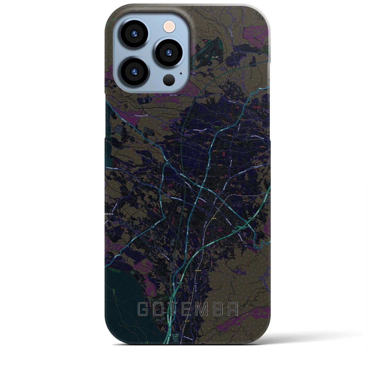 【御殿場(静岡県)】地図柄iPhoneケース(バックカバータイプ)