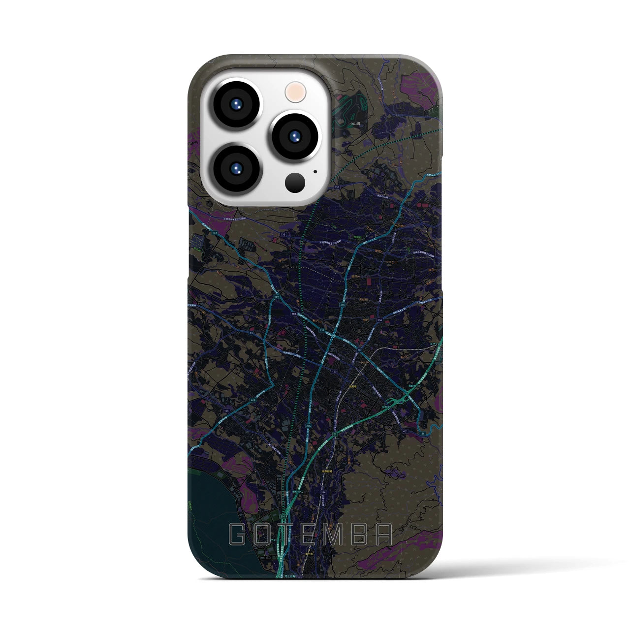 【御殿場(静岡県)】地図柄iPhoneケース(バックカバータイプ)