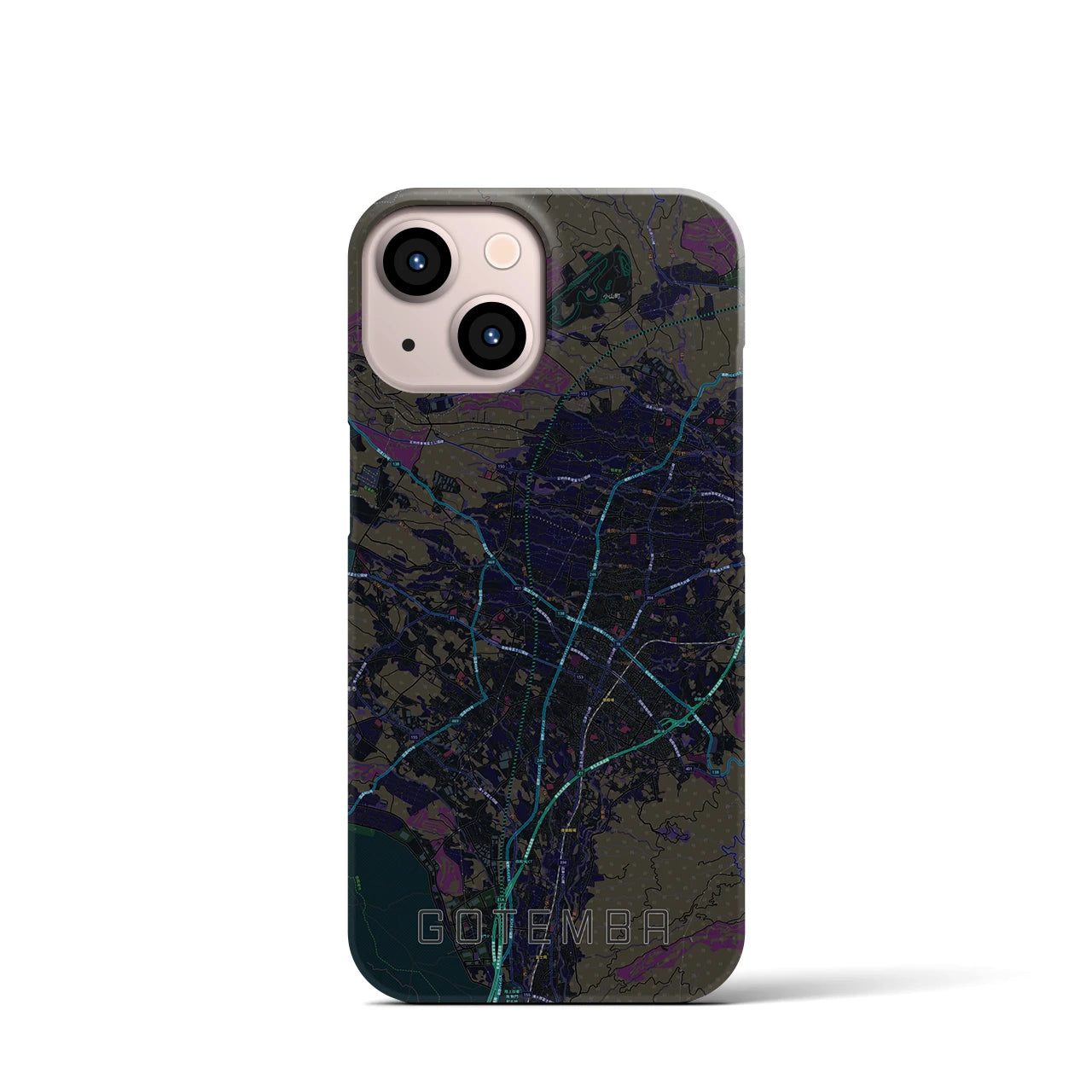 【御殿場(静岡県)】地図柄iPhoneケース(バックカバータイプ)