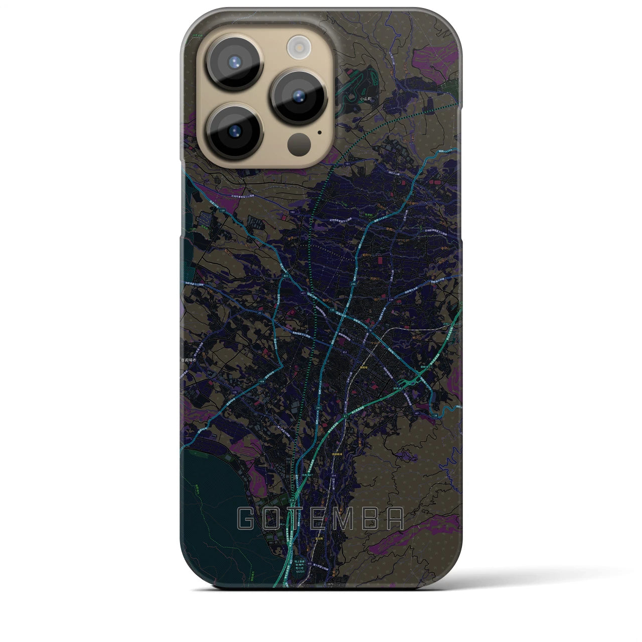 【御殿場(静岡県)】地図柄iPhoneケース(バックカバータイプ)