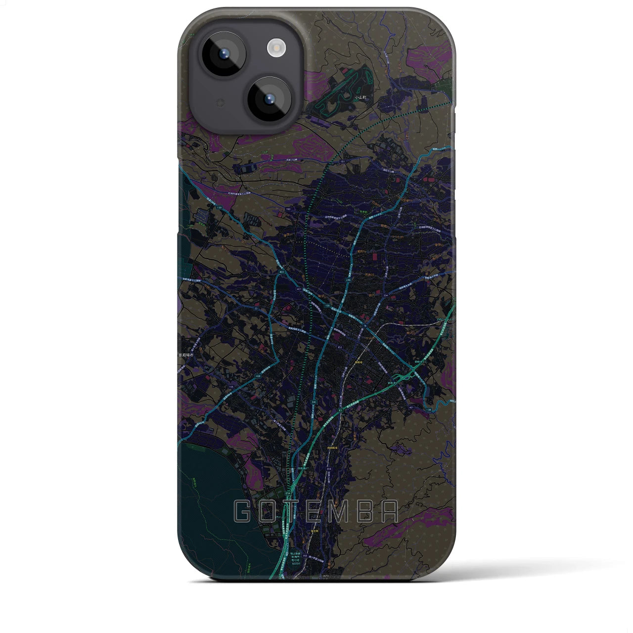 【御殿場(静岡県)】地図柄iPhoneケース(バックカバータイプ)