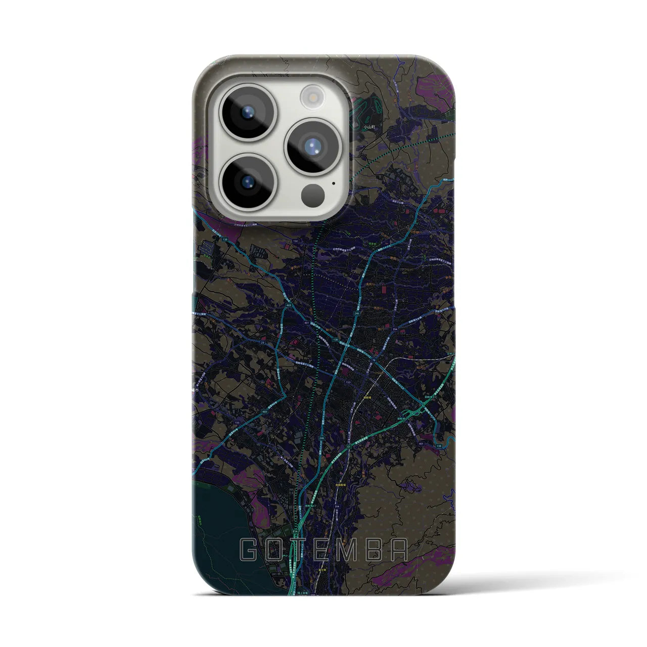 【御殿場(静岡県)】地図柄iPhoneケース(バックカバータイプ)