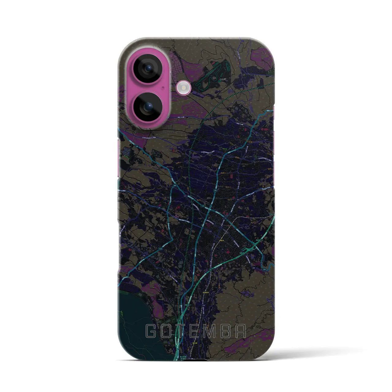 【御殿場(静岡県)】地図柄iPhoneケース(バックカバータイプ)