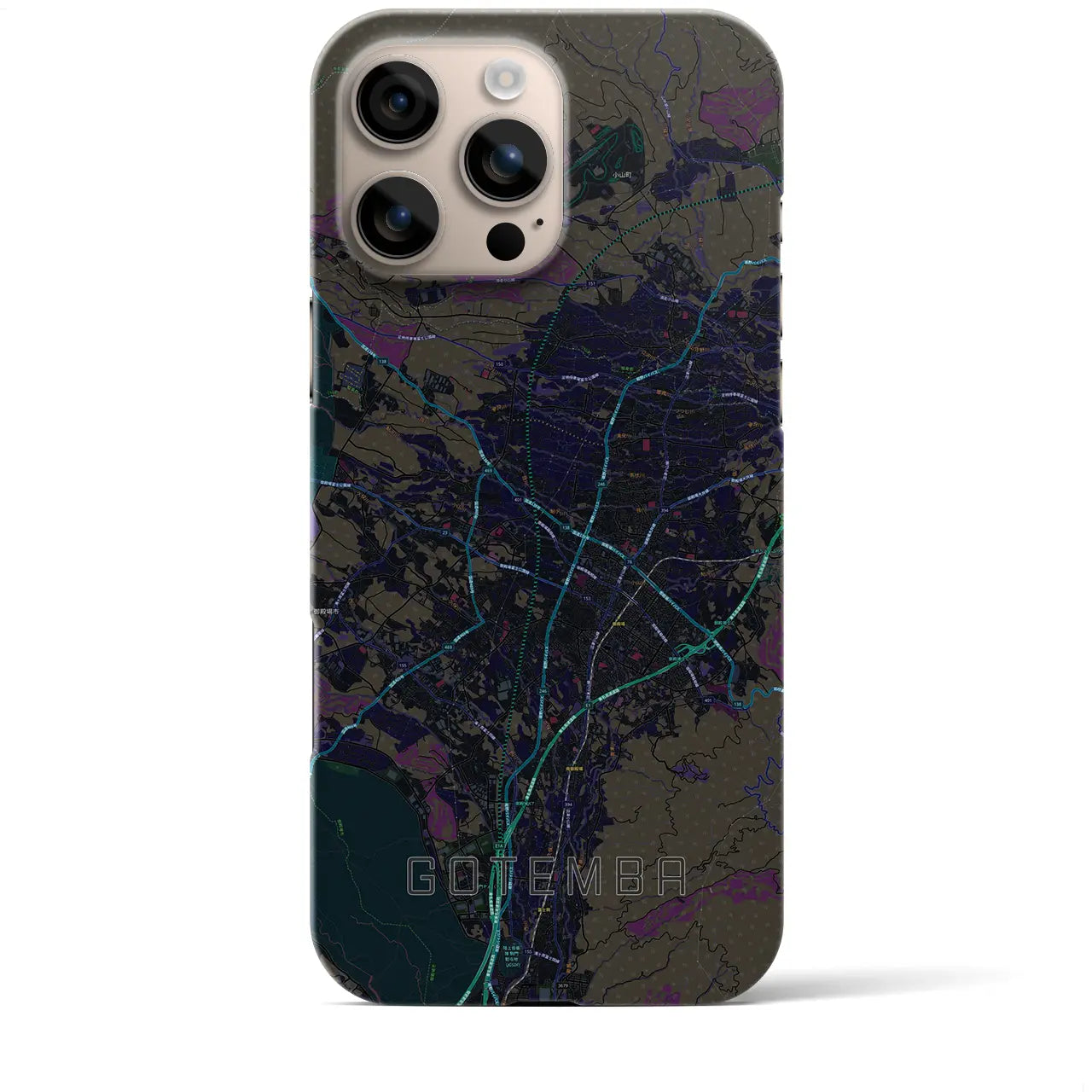 【御殿場(静岡県)】地図柄iPhoneケース(バックカバータイプ)