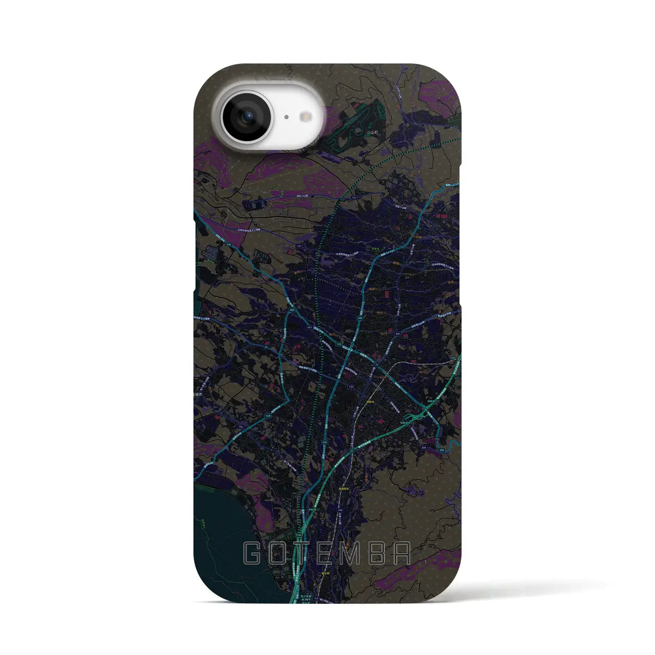 【御殿場(静岡県)】地図柄iPhoneケース(バックカバータイプ)