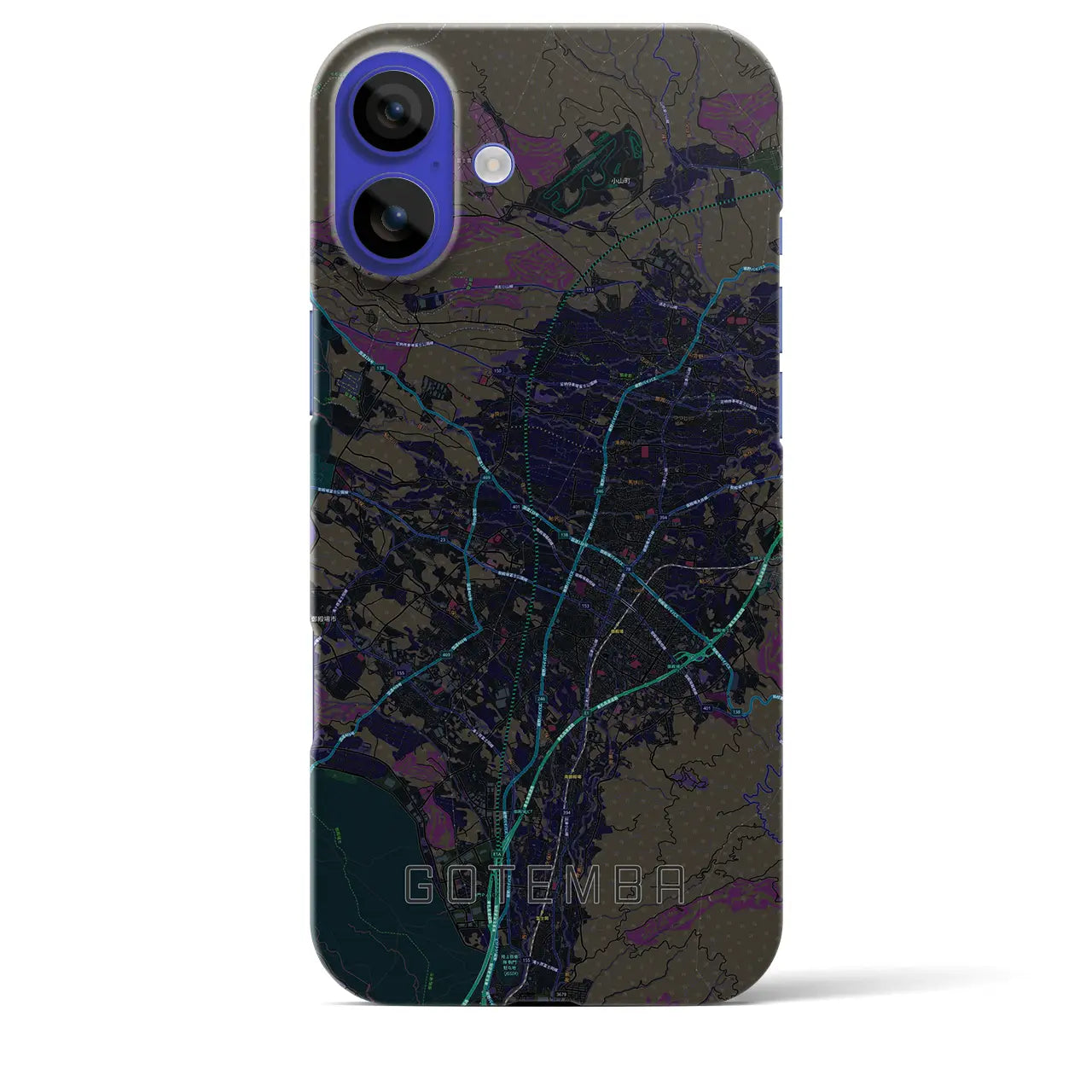 【御殿場(静岡県)】地図柄iPhoneケース(バックカバータイプ)