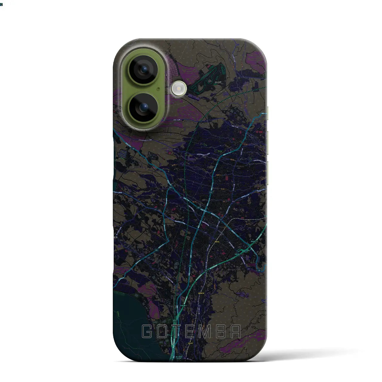 【御殿場(静岡県)】地図柄iPhoneケース(バックカバータイプ)