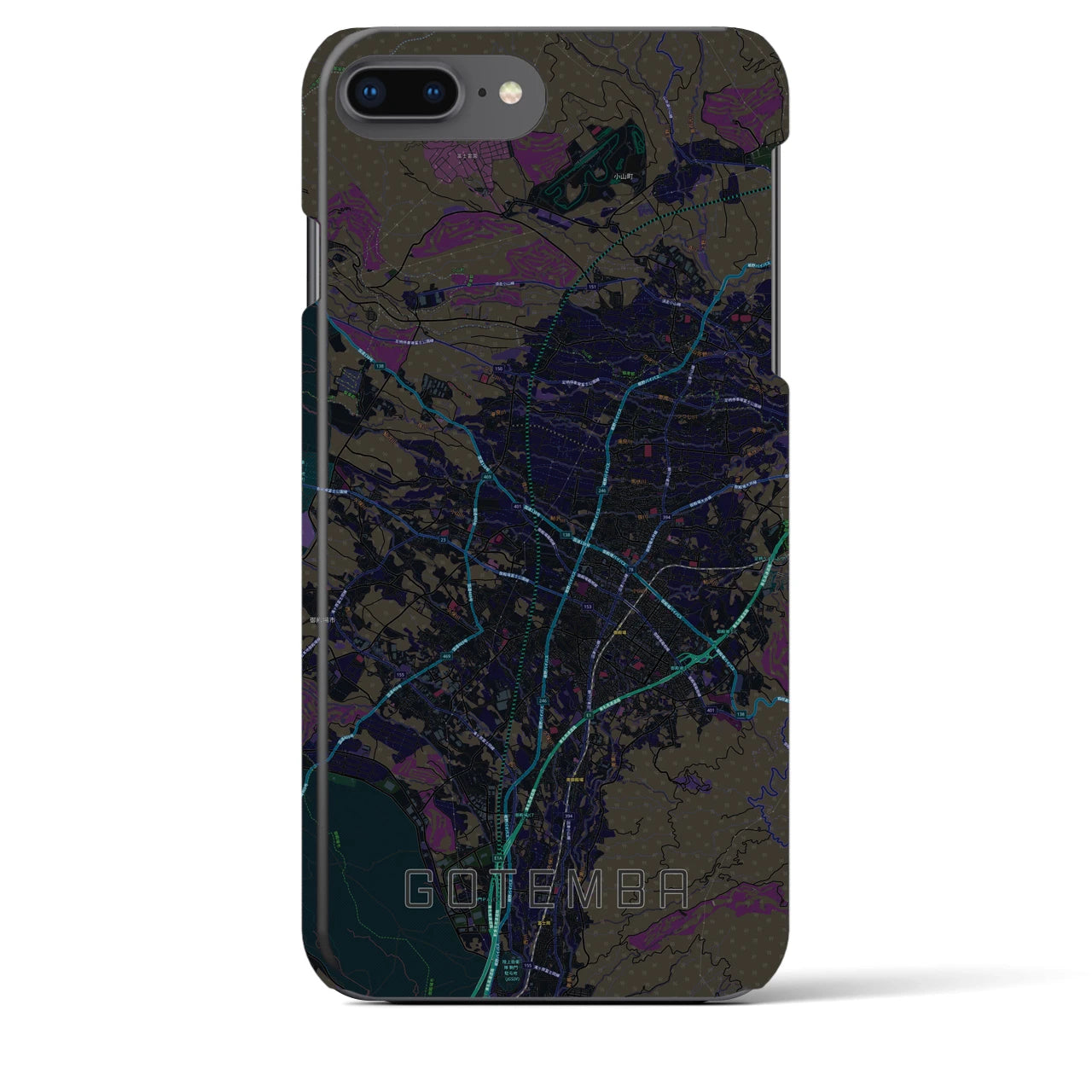 【御殿場(静岡県)】地図柄iPhoneケース(バックカバータイプ)