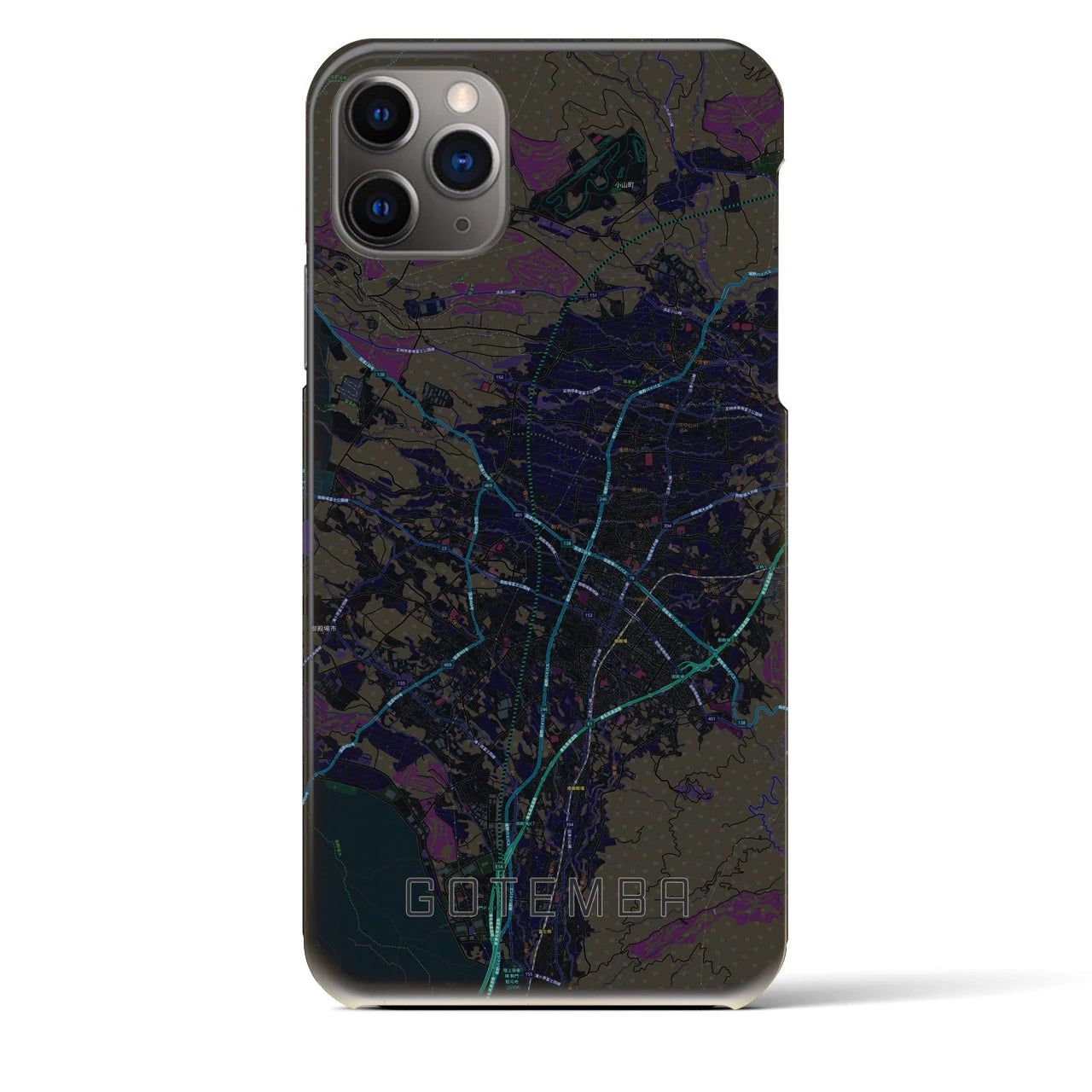 【御殿場(静岡県)】地図柄iPhoneケース(バックカバータイプ)