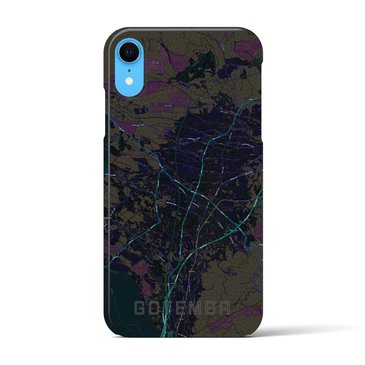 【御殿場(静岡県)】地図柄iPhoneケース(バックカバータイプ)