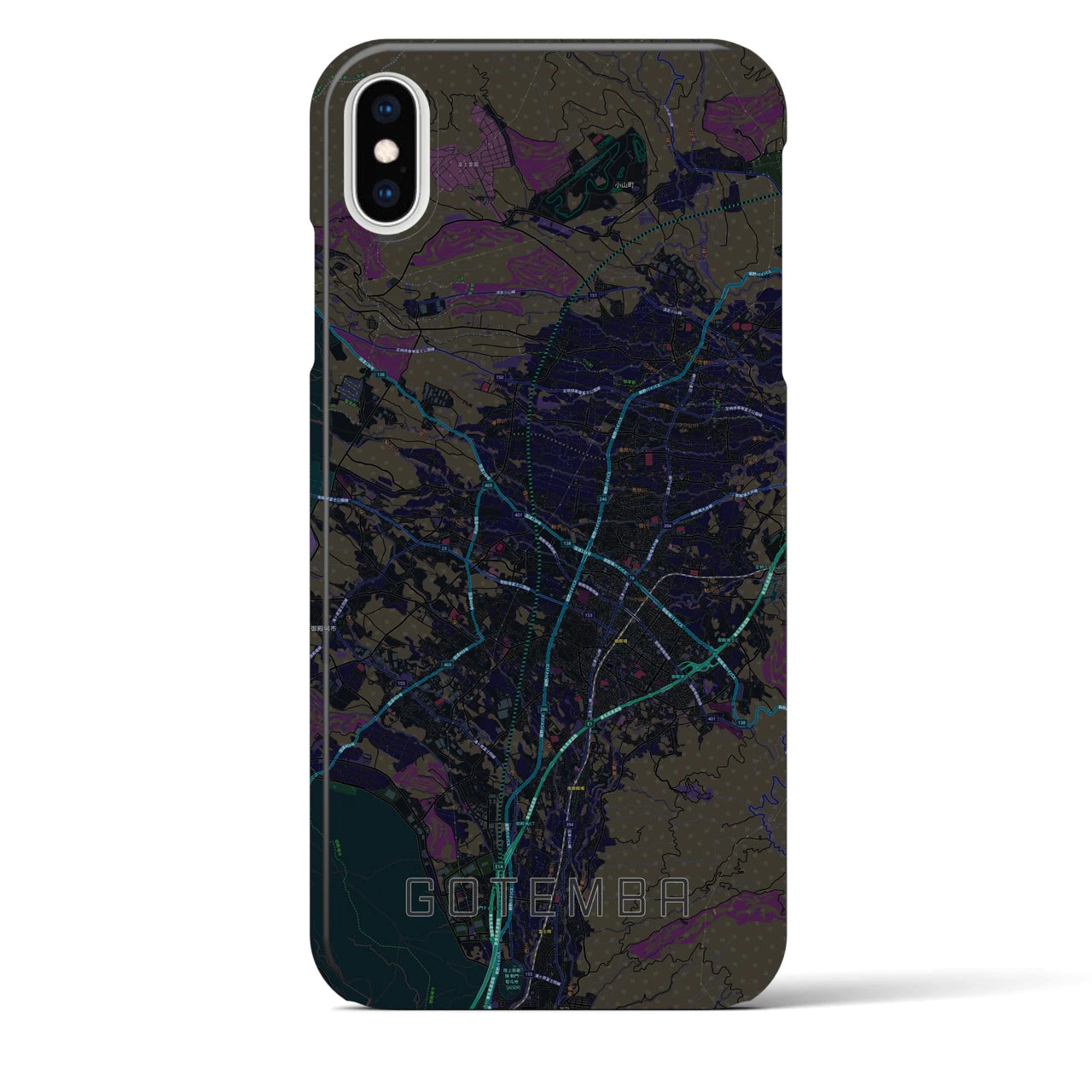 【御殿場(静岡県)】地図柄iPhoneケース(バックカバータイプ)