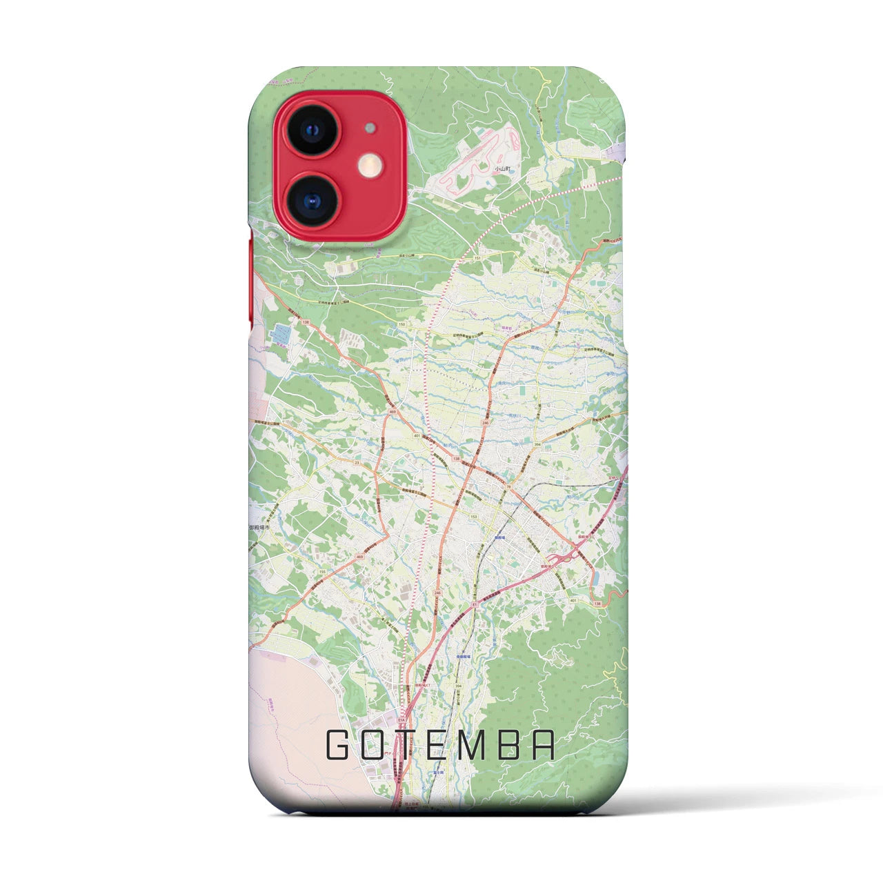 【御殿場(静岡県)】地図柄iPhoneケース(バックカバータイプ)