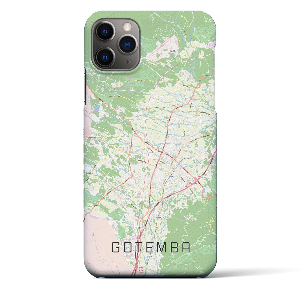 【御殿場(静岡県)】地図柄iPhoneケース(バックカバータイプ)