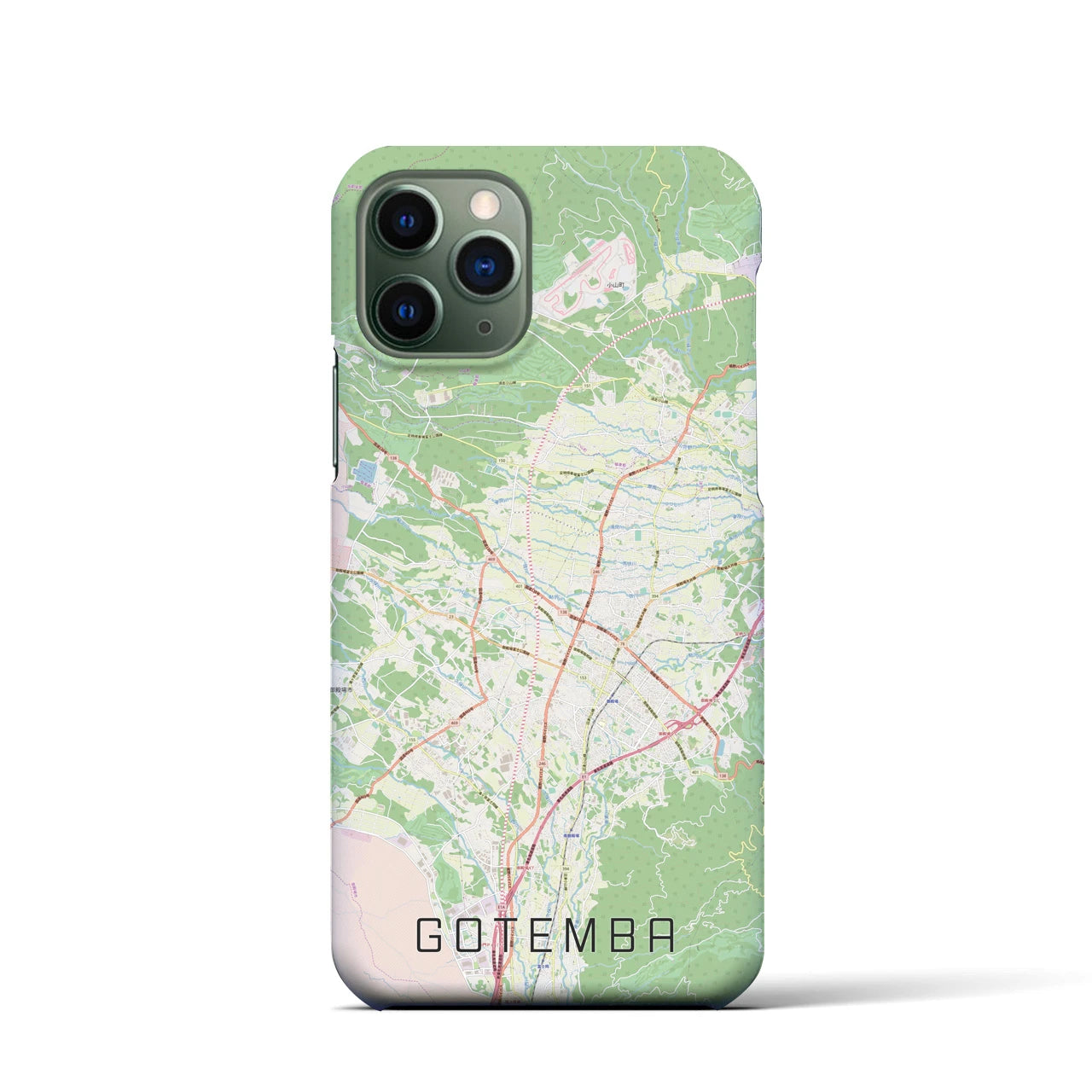 【御殿場(静岡県)】地図柄iPhoneケース(バックカバータイプ)