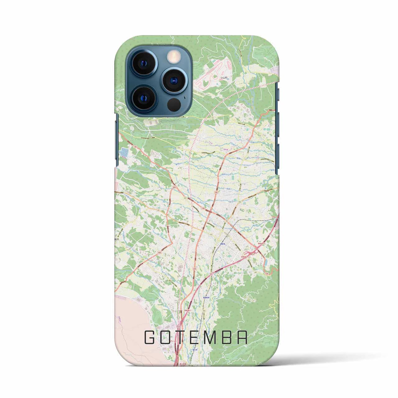 【御殿場(静岡県)】地図柄iPhoneケース(バックカバータイプ)
