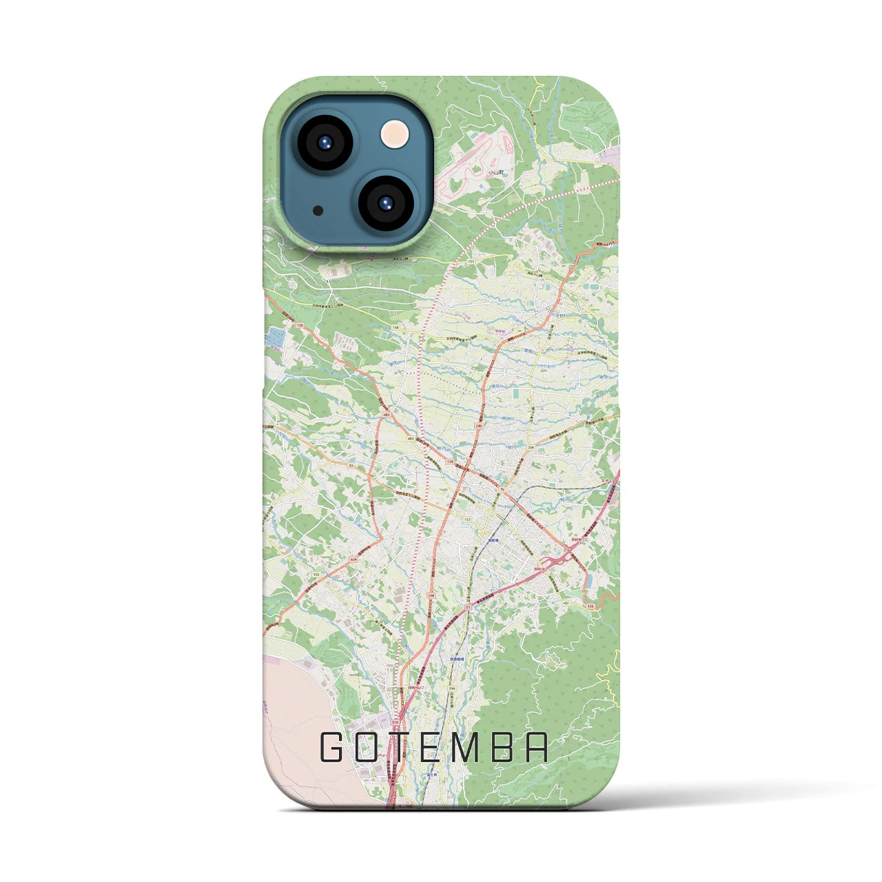 【御殿場(静岡県)】地図柄iPhoneケース(バックカバータイプ)