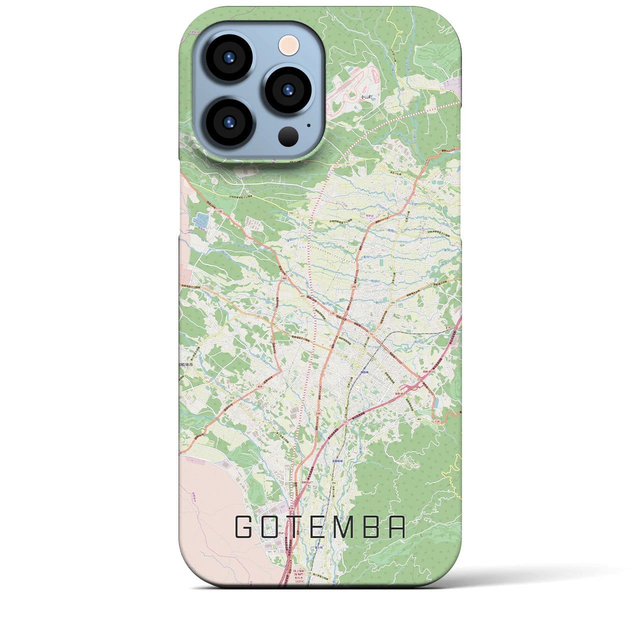 【御殿場(静岡県)】地図柄iPhoneケース(バックカバータイプ)