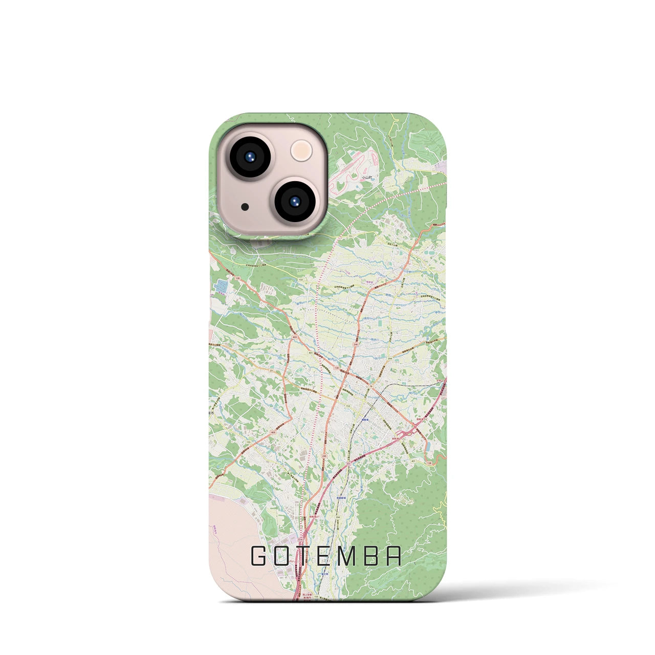 【御殿場(静岡県)】地図柄iPhoneケース(バックカバータイプ)