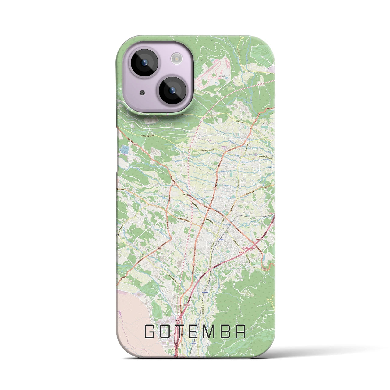 【御殿場(静岡県)】地図柄iPhoneケース(バックカバータイプ)