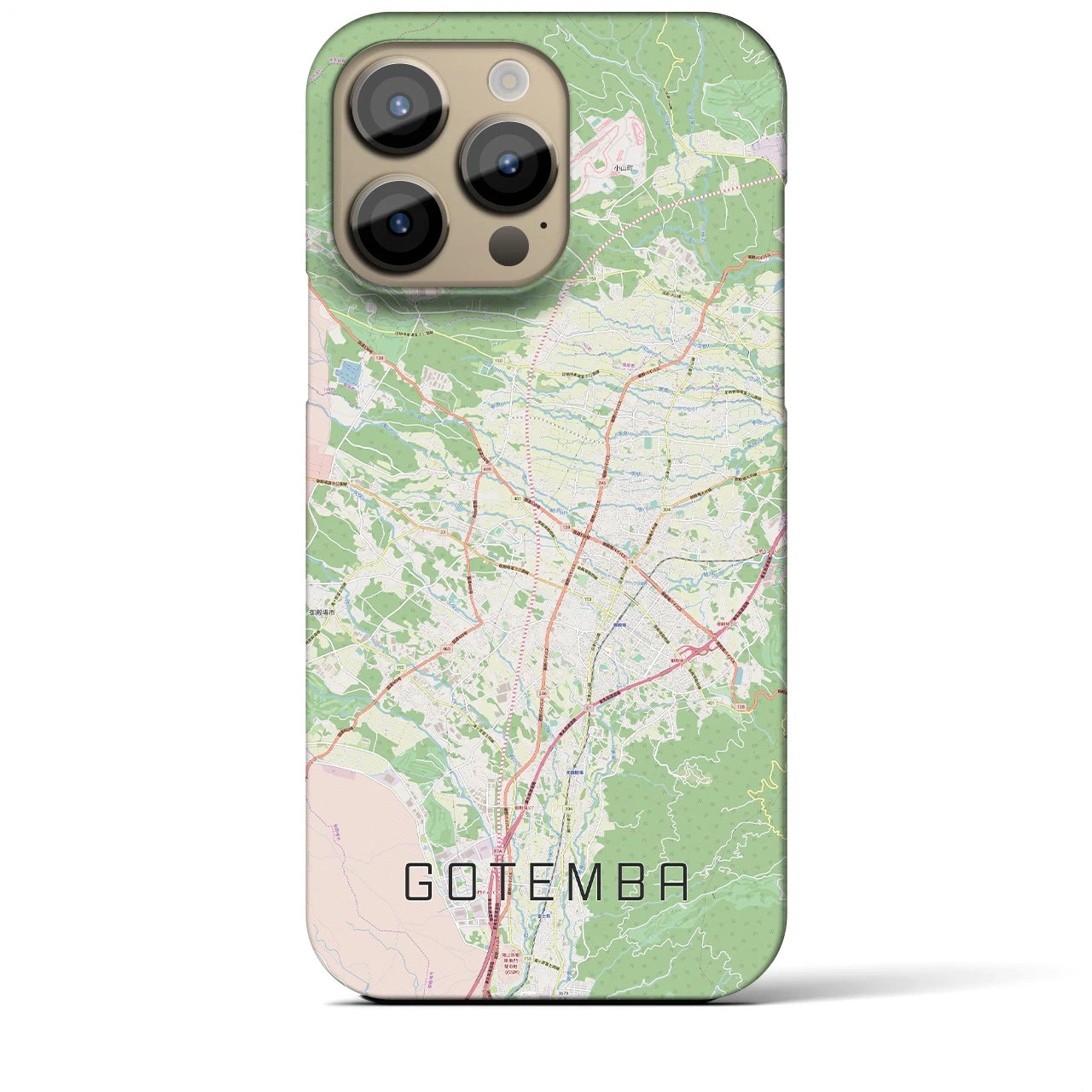 【御殿場(静岡県)】地図柄iPhoneケース(バックカバータイプ)
