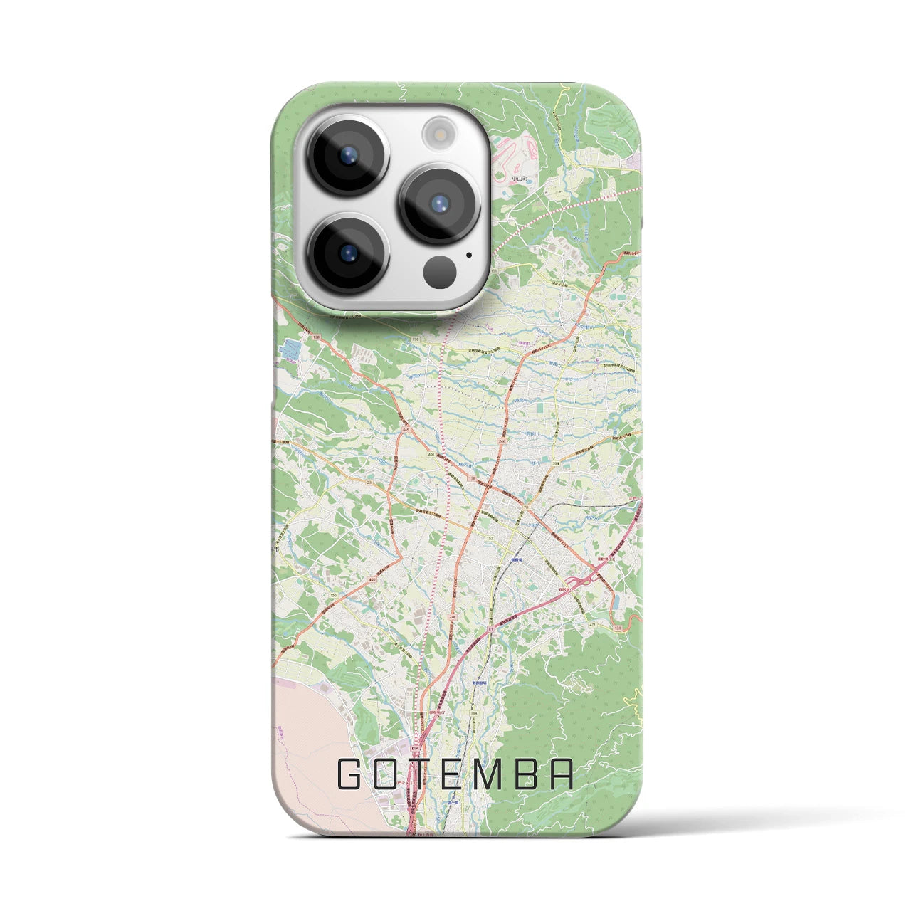 【御殿場(静岡県)】地図柄iPhoneケース(バックカバータイプ)