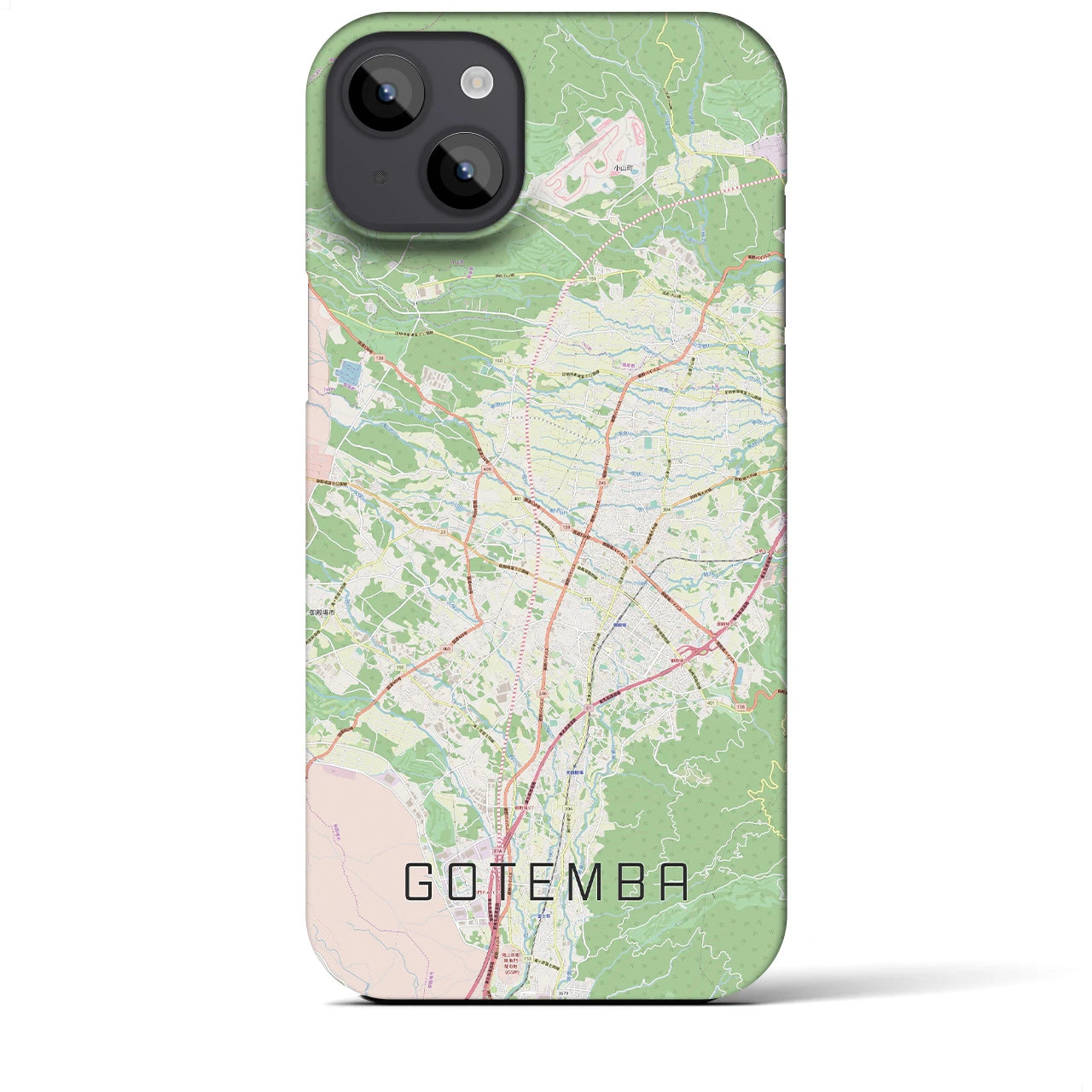 【御殿場(静岡県)】地図柄iPhoneケース(バックカバータイプ)