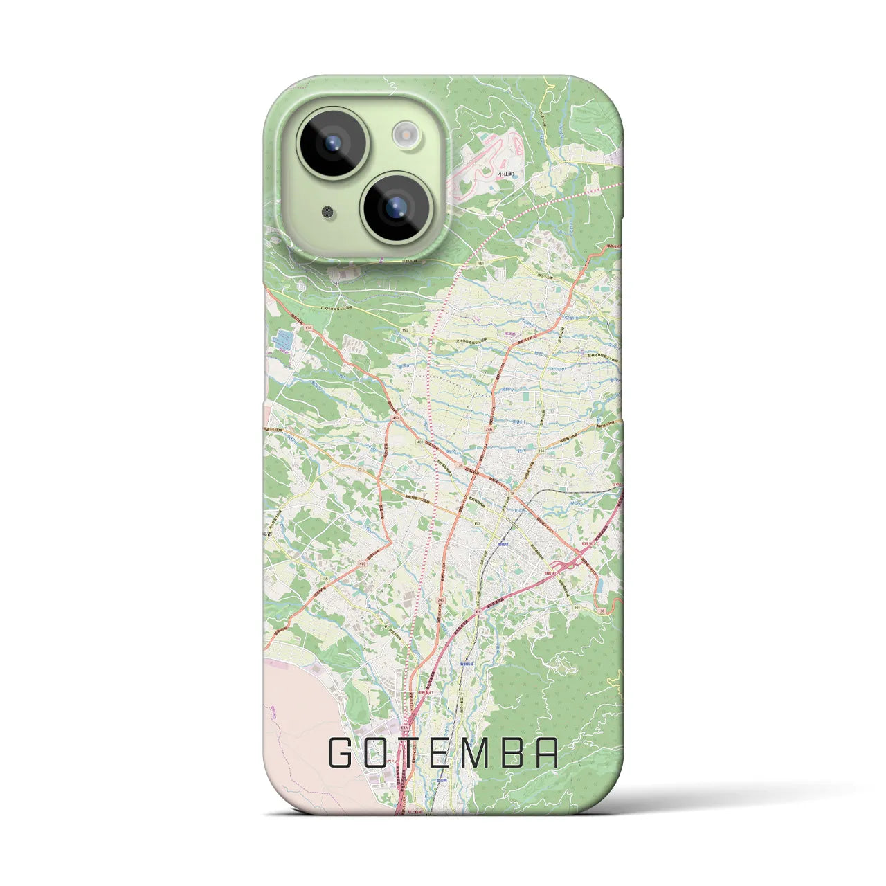 【御殿場(静岡県)】地図柄iPhoneケース(バックカバータイプ)