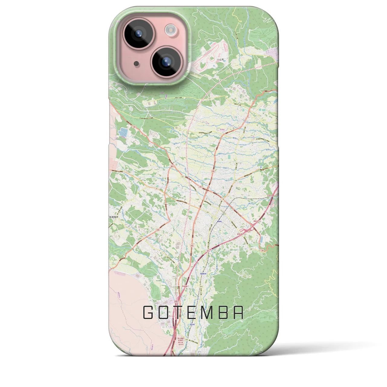 【御殿場(静岡県)】地図柄iPhoneケース(バックカバータイプ)