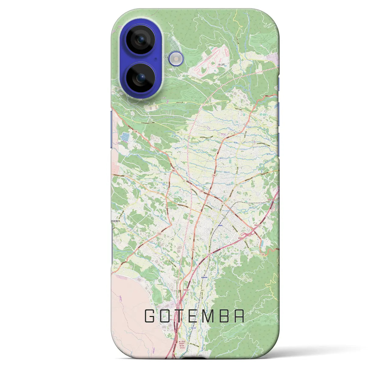 【御殿場(静岡県)】地図柄iPhoneケース(バックカバータイプ)