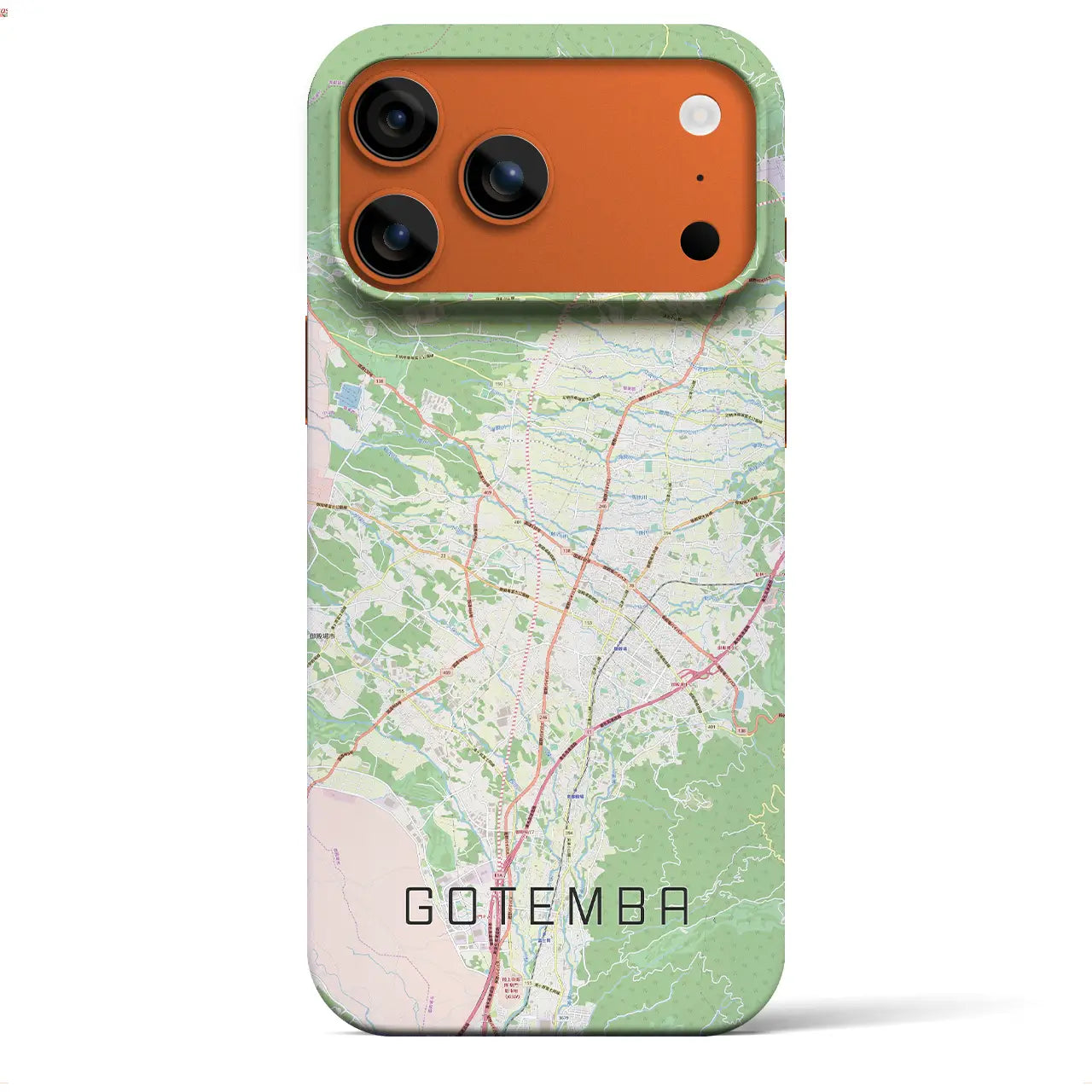 【御殿場(静岡県)】地図柄iPhoneケース(バックカバータイプ)ブラック・iPhone 17 Pro Max 用