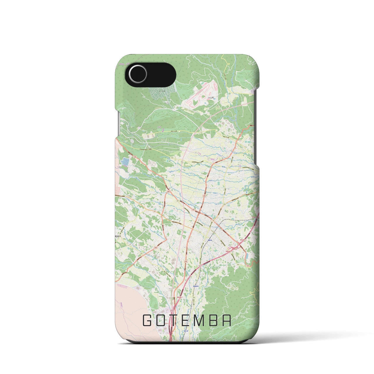 【御殿場(静岡県)】地図柄iPhoneケース(バックカバータイプ)