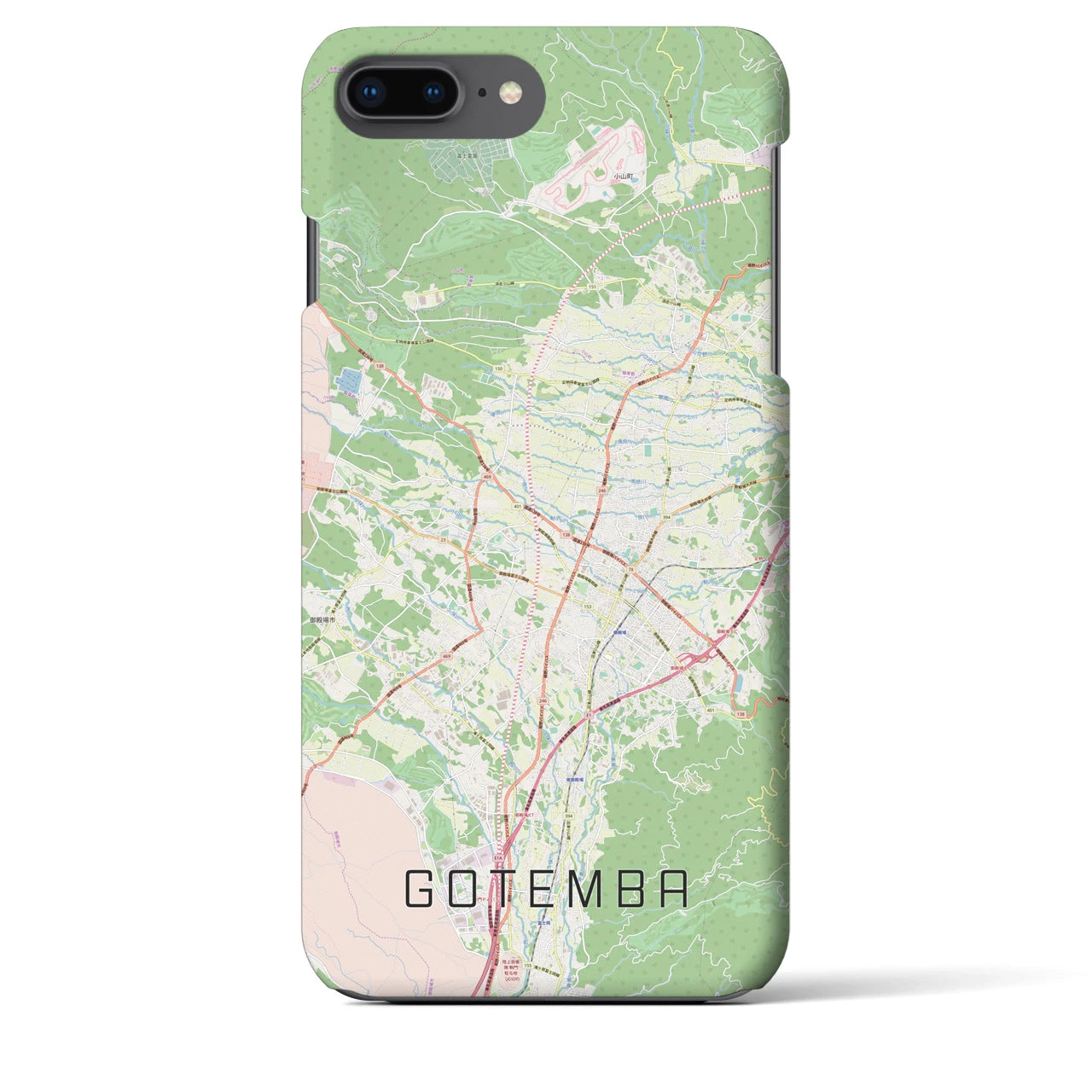 【御殿場(静岡県)】地図柄iPhoneケース(バックカバータイプ)