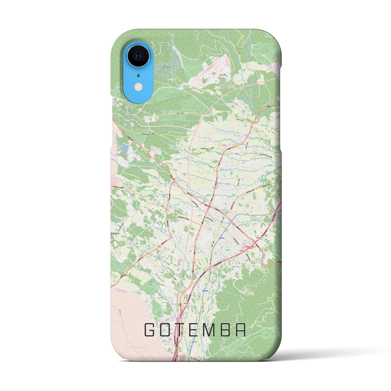 【御殿場(静岡県)】地図柄iPhoneケース(バックカバータイプ)