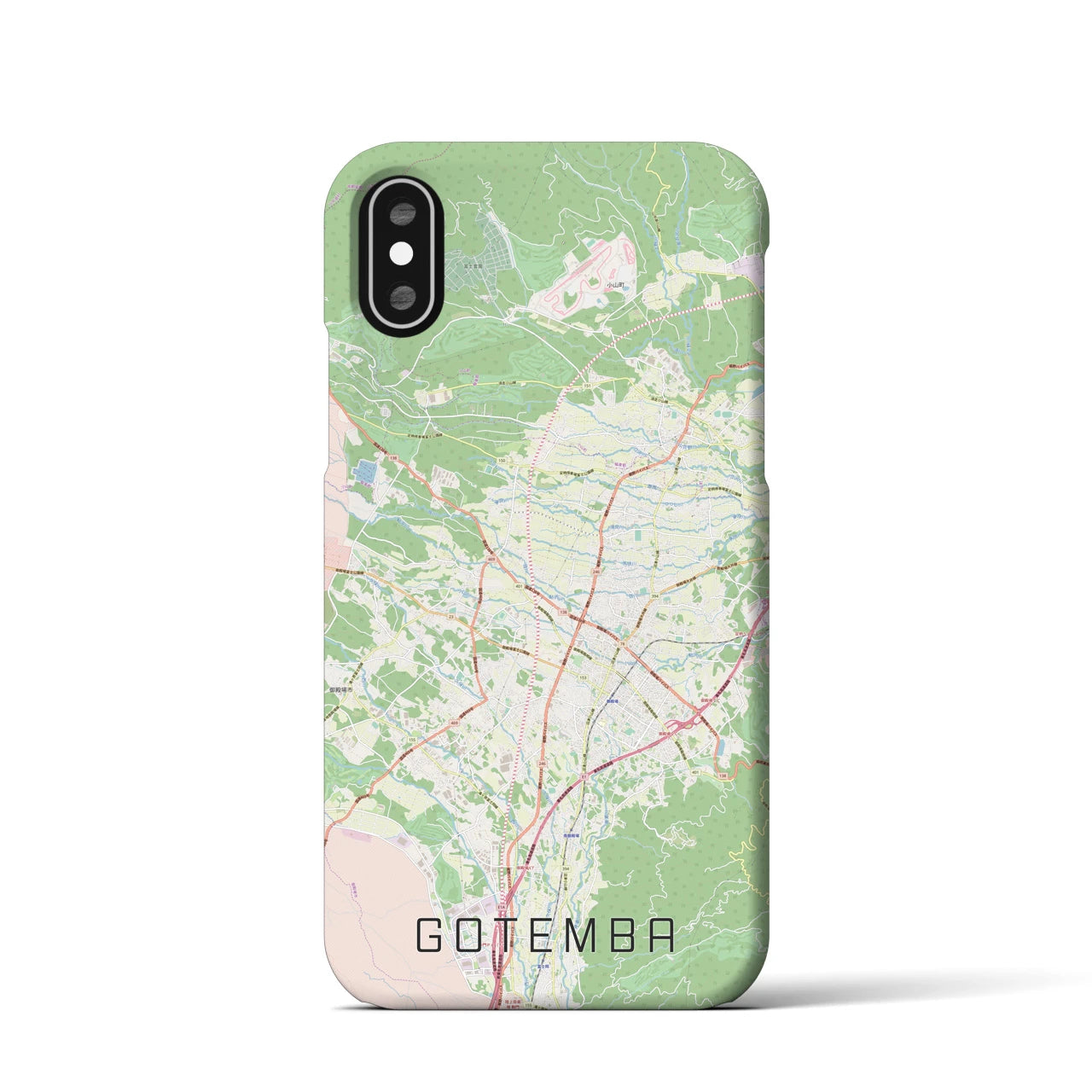 【御殿場(静岡県)】地図柄iPhoneケース(バックカバータイプ)