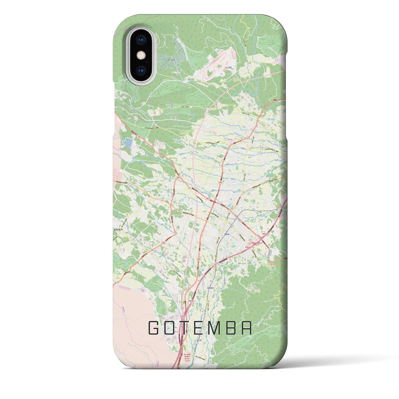 【御殿場(静岡県)】地図柄iPhoneケース(バックカバータイプ)