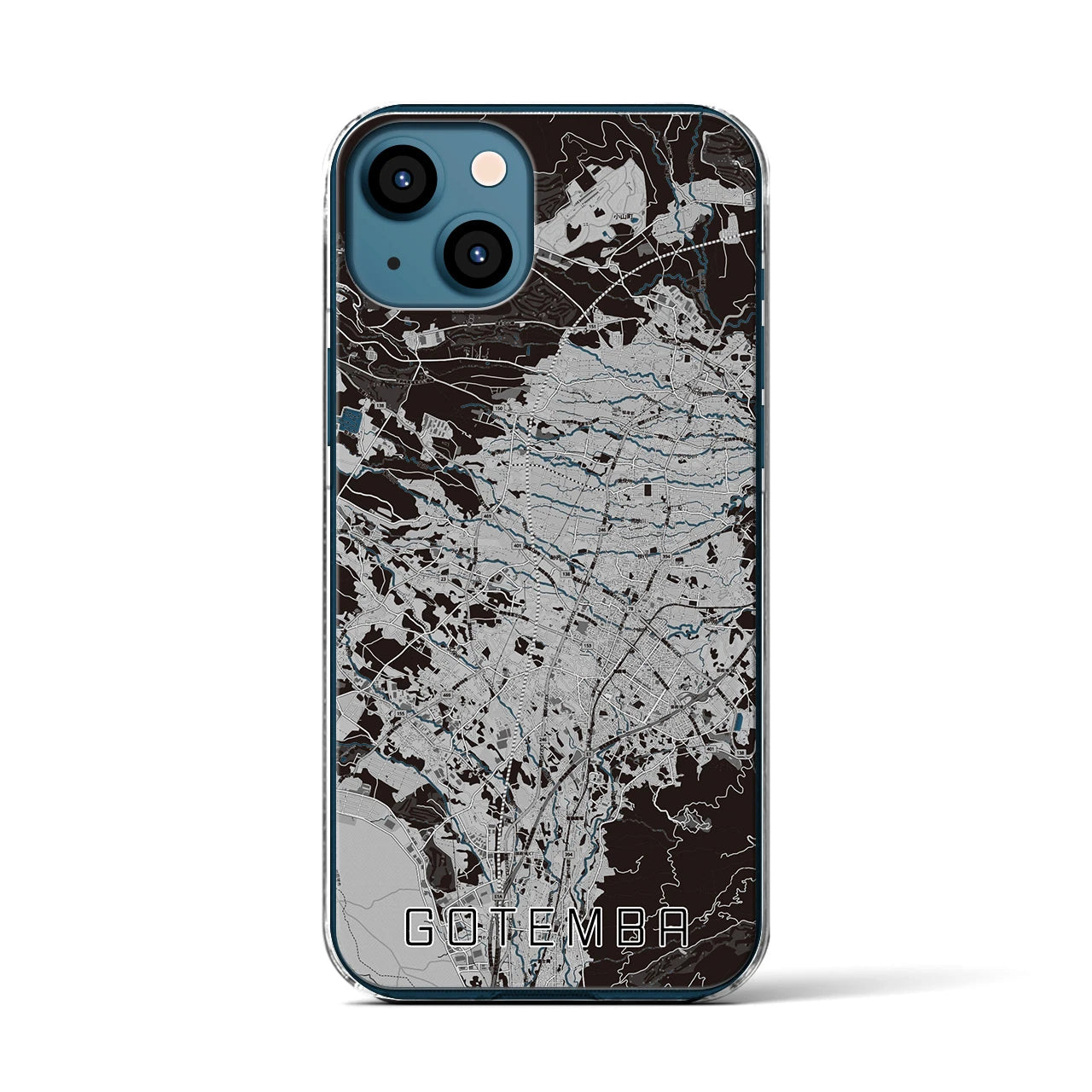 【御殿場(静岡県)】地図柄iPhoneケース(クリアタイプ)