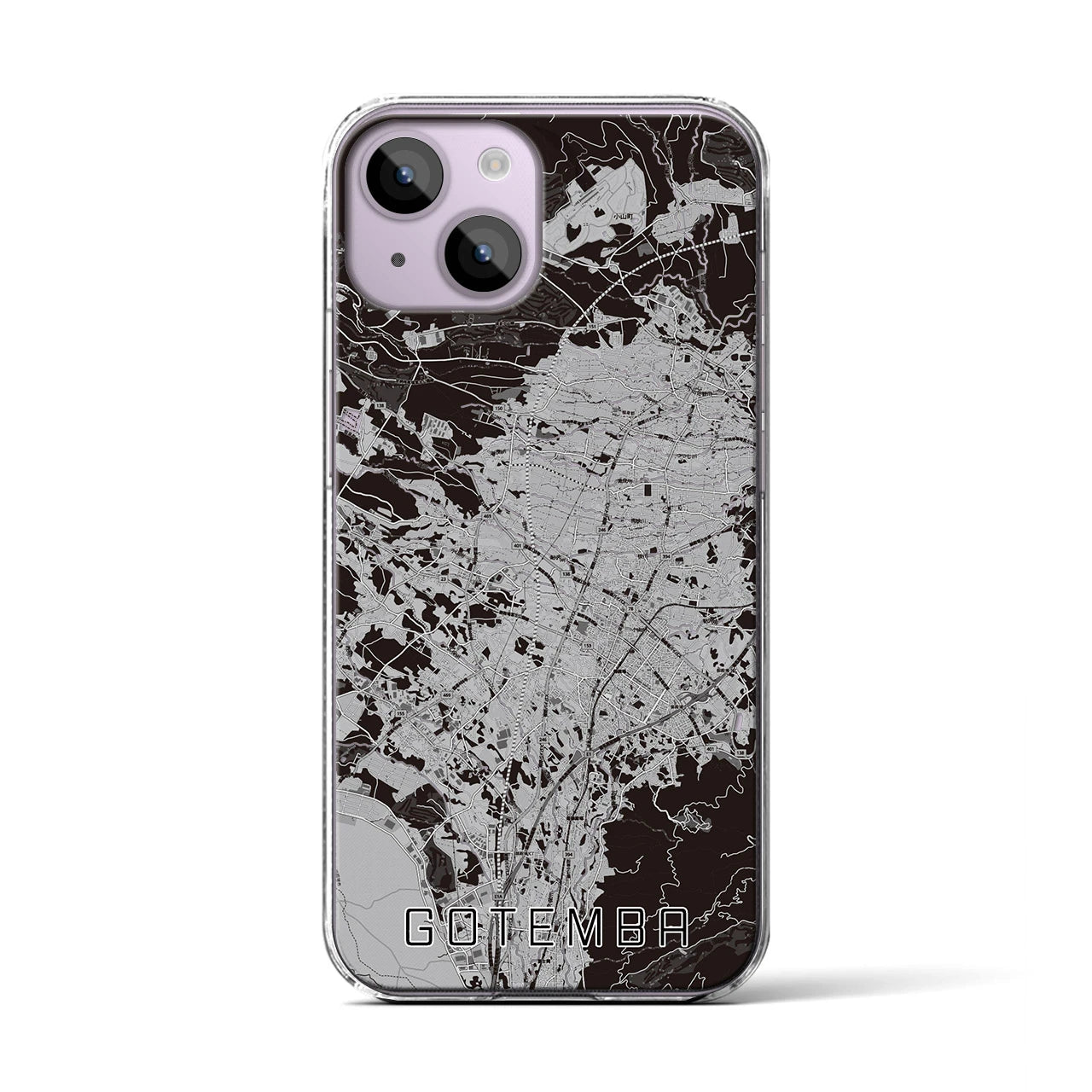 【御殿場(静岡県)】地図柄iPhoneケース(クリアタイプ)