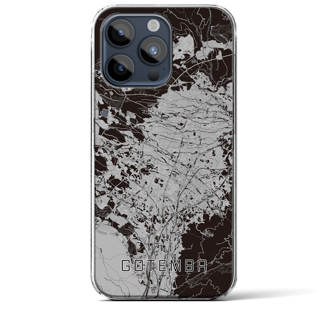 【御殿場(静岡県)】地図柄iPhoneケース(クリアタイプ)