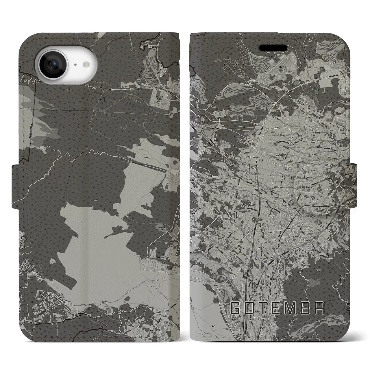 【御殿場(静岡県)】地図柄iPhoneケース(手帳タイプ)